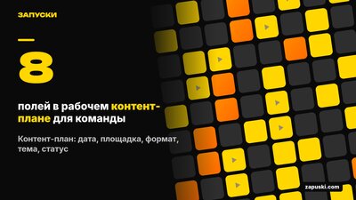 Контент-план: таблица и шаблон