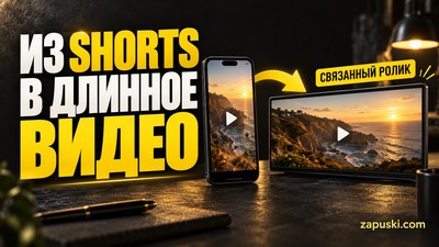Как перевести зрителя из Shorts в длинное видео: связанный ролик и сценарий перехода