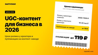 UGC-контент для бизнеса в 2026: что работает, цены, альтернативы