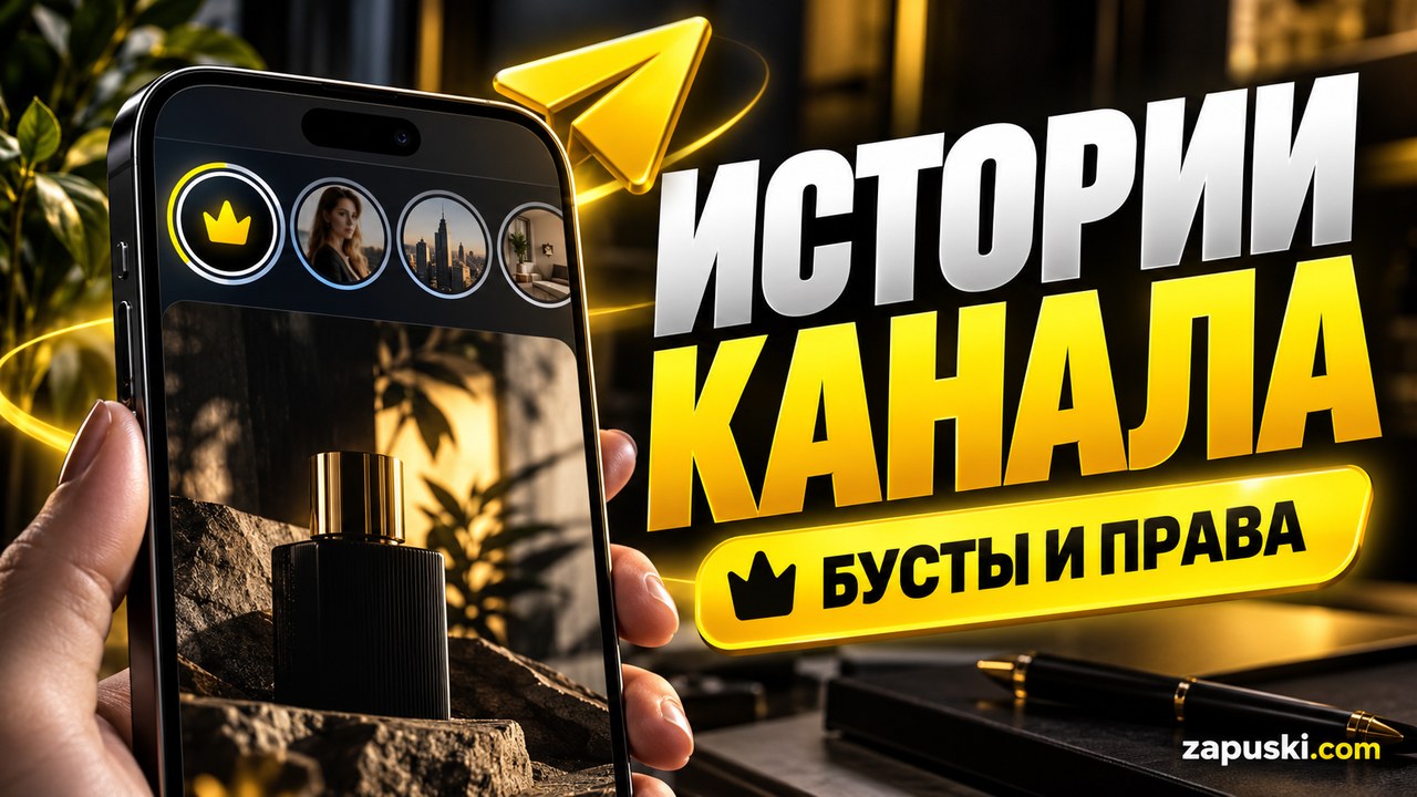 Истории канала — бусты и права