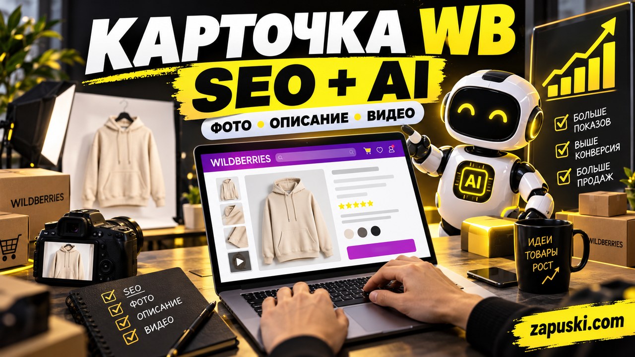 Карточка товара Wildberries: SEO, фото и нейросети для продавца