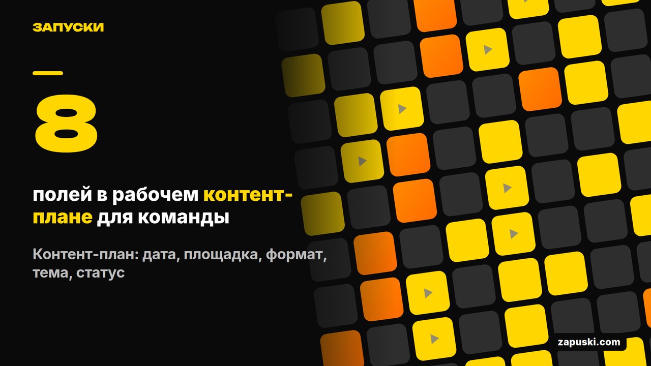 Таблица контент-плана