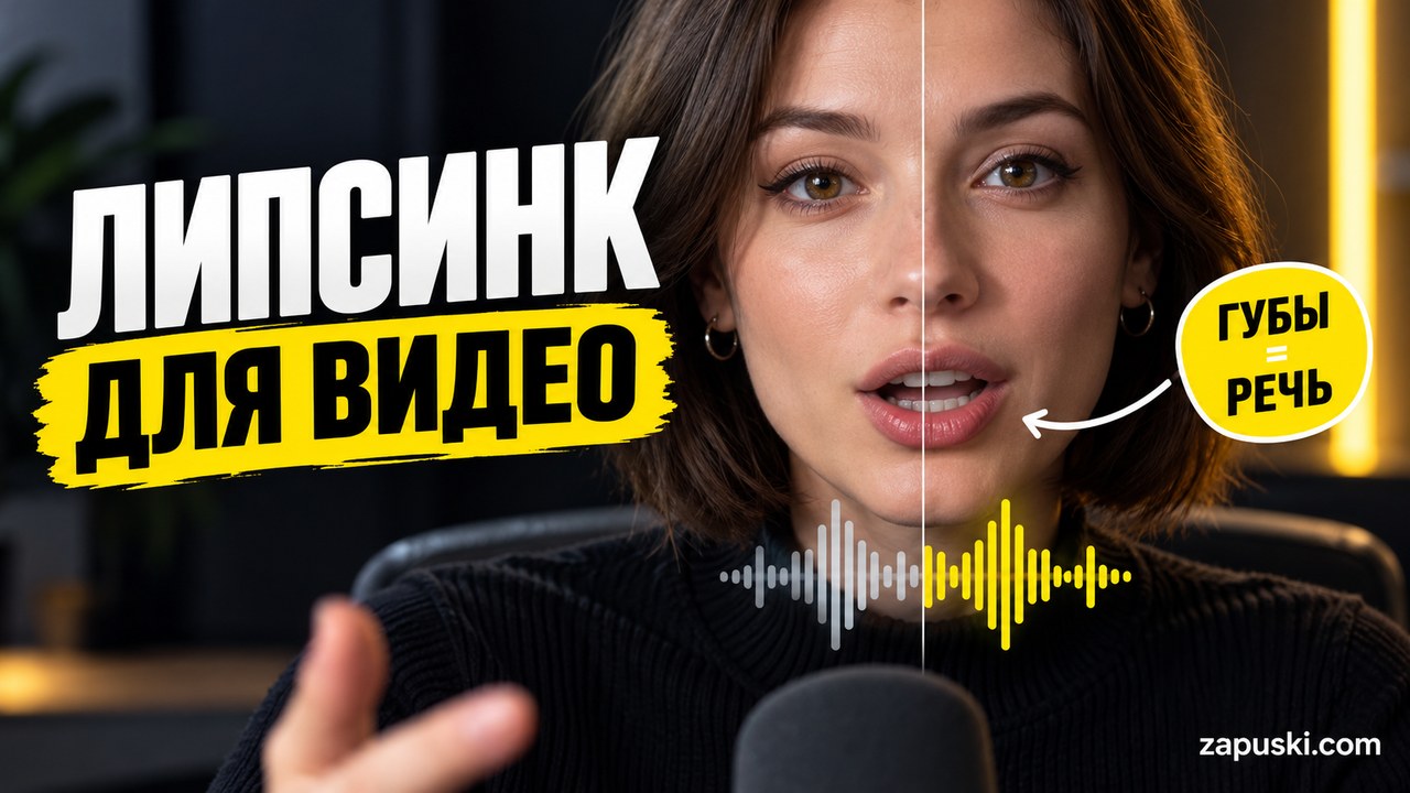 Липсинк: синхронизация готовой речи с движением губ