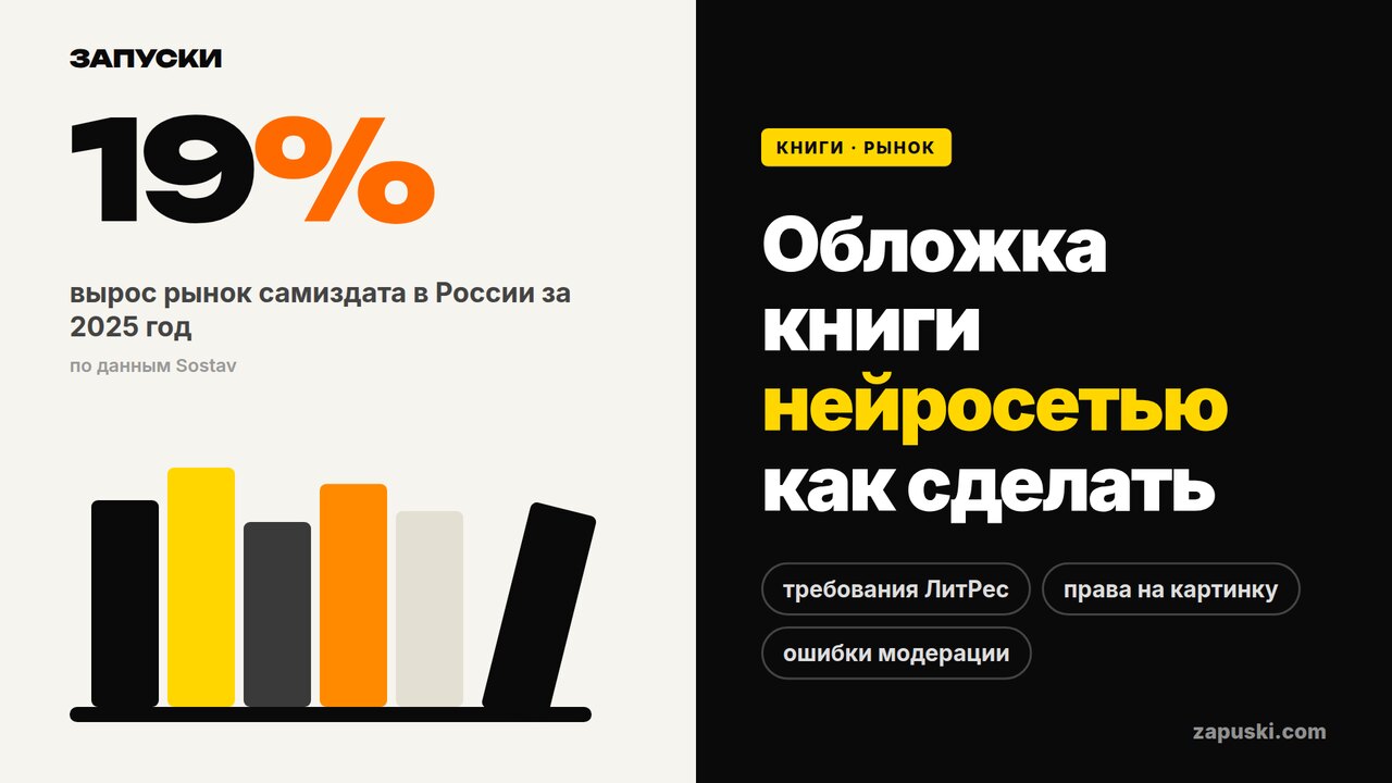 Нейросеть для обложки книги: схема от генерации картинки до готового файла 2400 на 3405 пикселей