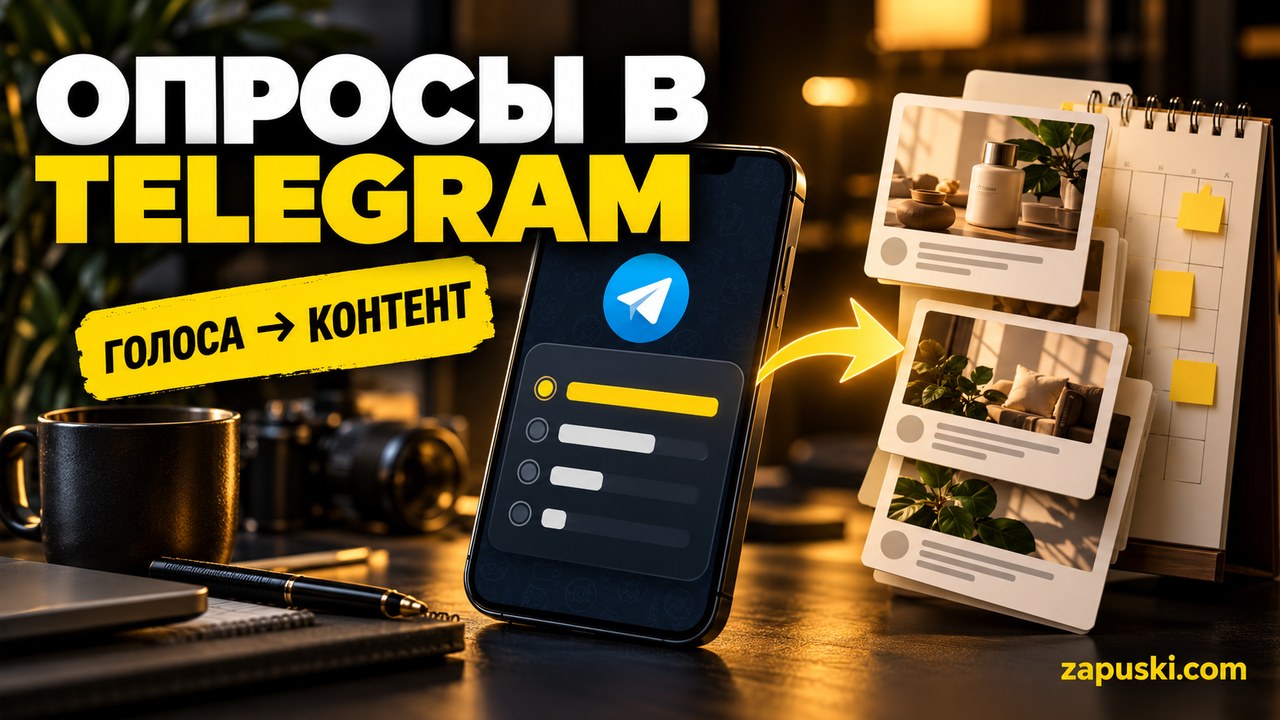 Опросы в Telegram-канале: голоса превращаются в контент-план