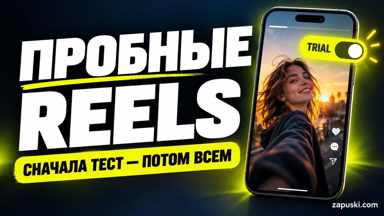 Пробные Reels: сначала тест — потом всем