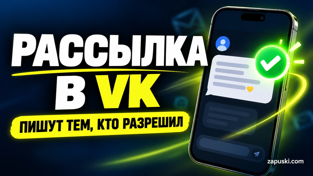 Рассылка сообщества ВК: согласие, первая серия и отписка