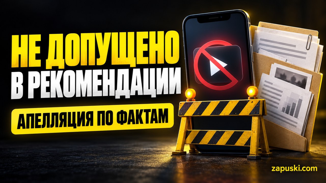 Недопуск в рекомендации и апелляция по фактам: тематическая иллюстрация, не экран TikTok