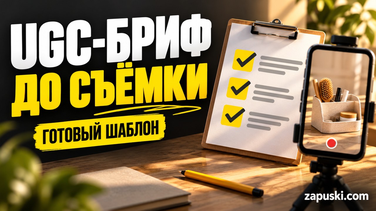 UGC-бриф до съёмки: готовый шаблон
