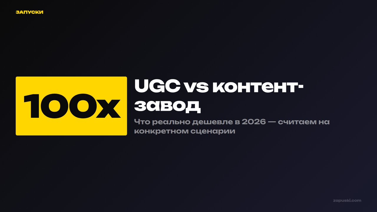 UGC vs контент-завод: сравнение цен 2026