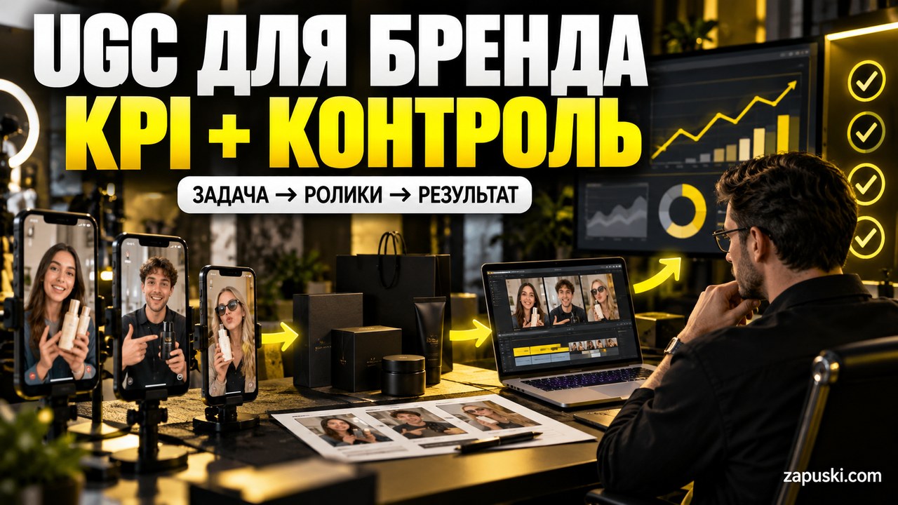 UGC для бренда: KPI и контроль — задача, ролики, результат