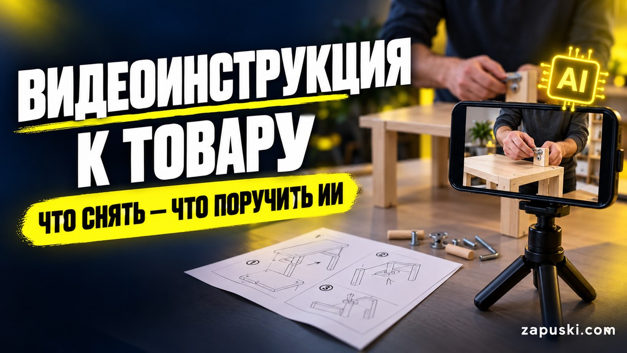Видеоинструкция к товару: что снять самому, а что поручить ИИ